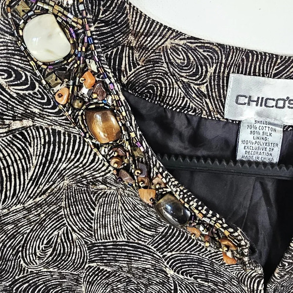 Chicos Evening Jacket Blazer Size C1 S - Picture 4 of 7